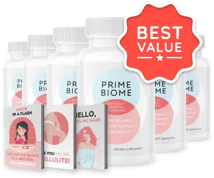 PrimeBiome six bottles